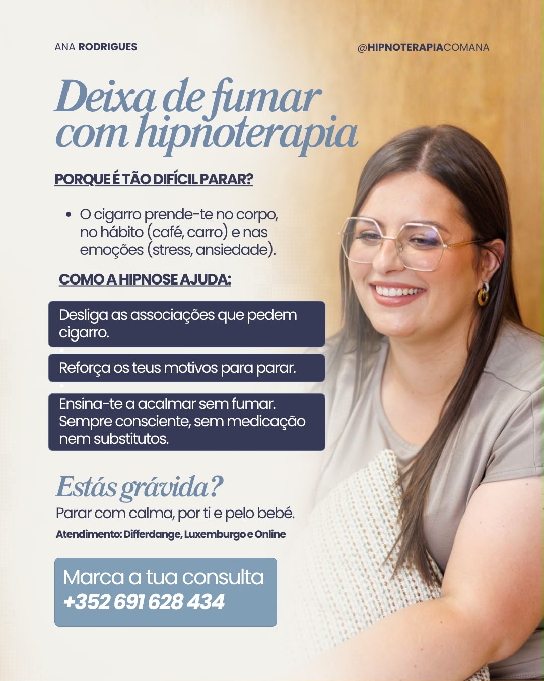 Versão B · “Deixa de fumar com hipnoterapia”